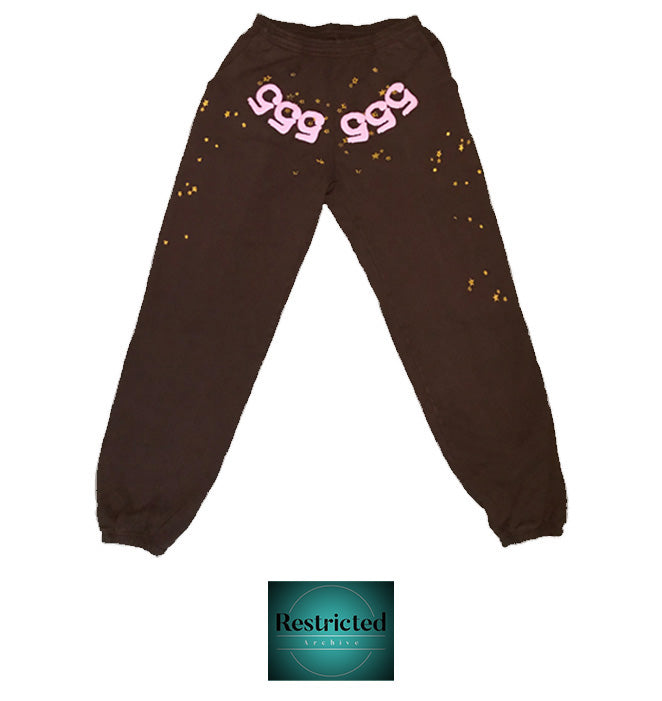 SP5DER Angel Number Sweat in Brown – Restricted Archive