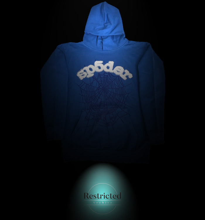 SP5DER Websuit Hoodie in Blue – Restricted Archive