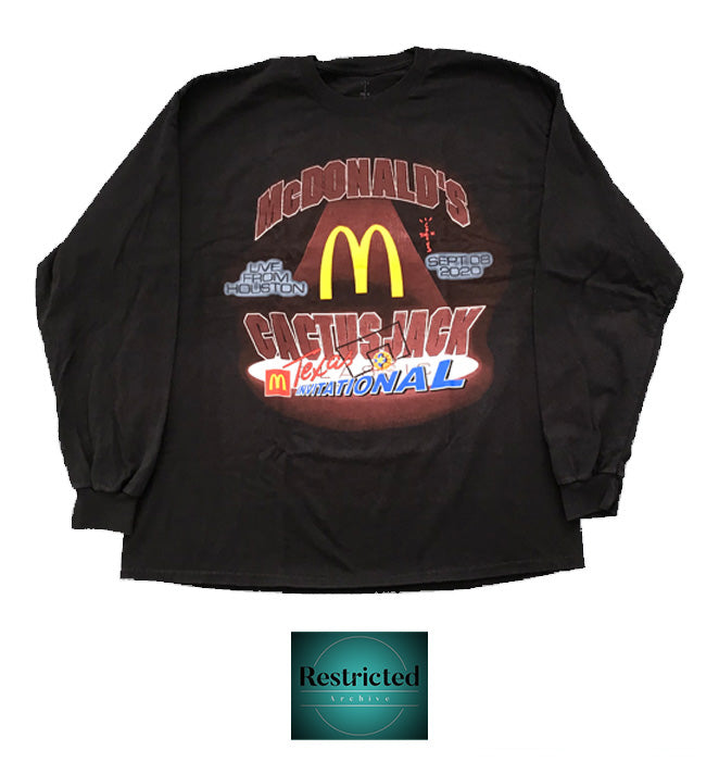 Cactus Jack X McDonald´s Invitational L/S T-Shirt in Black