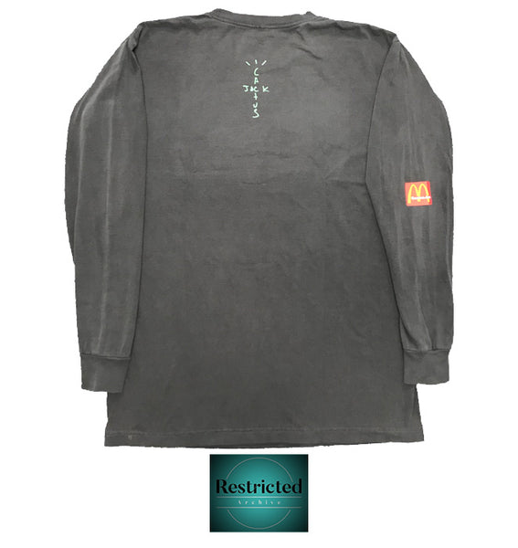 Cactus Jack X McDonald´s Smile L/S T-Shirt in Washed Black