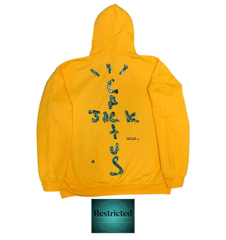 Cactus Jack X Playstation Motherboard Hoodie IV in Yellow