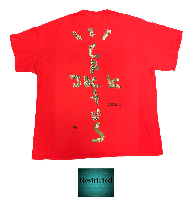 Cactus Jack X Playstation Motherboard Logo T-Shirt IV in Red