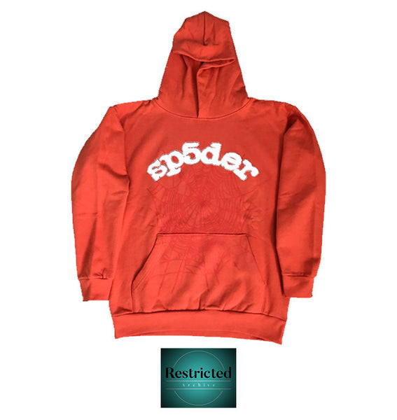 SP5DER Websuit Hoodie in Orange