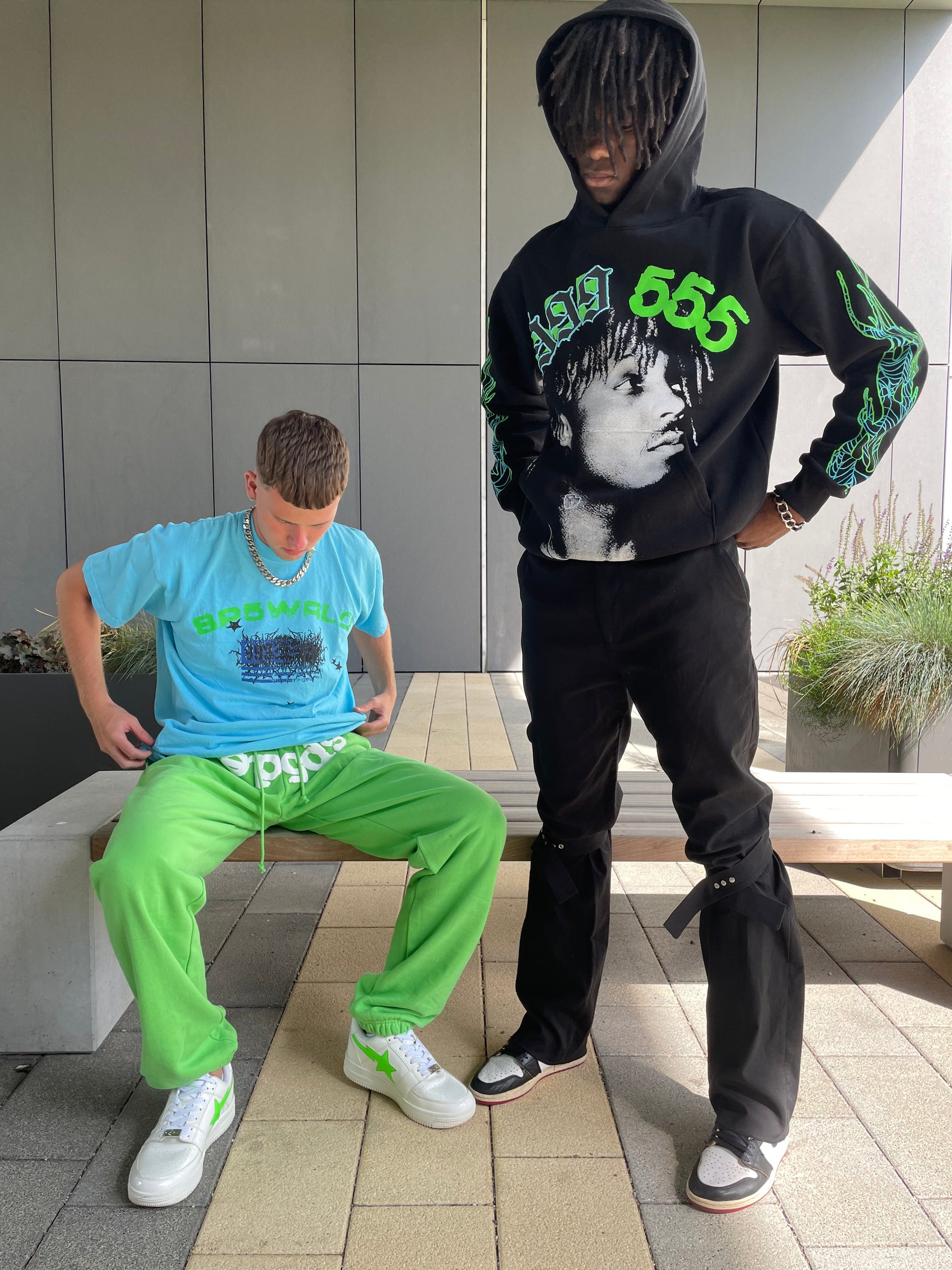 Juice WRLD X SP5DER Hoodie in Black – Restricted Archive