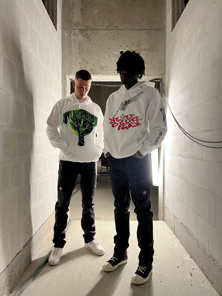 YoungBoy NBA X VLONE Slime Hoodie in White